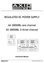 AXIOMET AX-3005DBL Instruction Manual