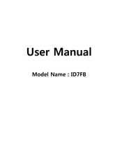 LG ID7FB User Manual
