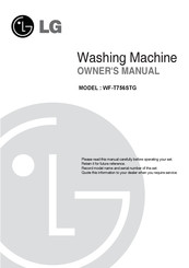 LG WF-T756STG Owner's Manual