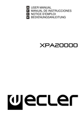Ecler XPA20000 User Manual