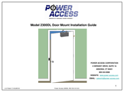 Power Access 2300DL Installation Manual