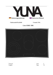 yuna Calor EBK5/3BR Instruction Manual