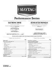Maytag Perfomance Series Use & Care Manual