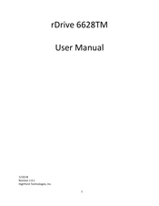 HighPoint rDrive 6628TM User Manual
