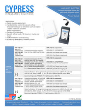 Cypress HHR-3157 Product Manual