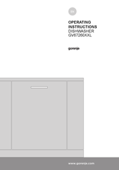 Gorenje GV67260XXL Operating Instructions Manual