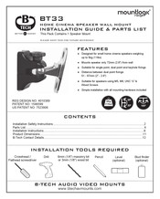 B-Tech MOUNTLOGIC BT332-B Installation Manual & Parts List