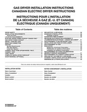 Whirlpool WGD92HEFW1 Installation Instructions Manual