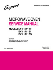 LG Expert EXV 1711W Owner's Manual