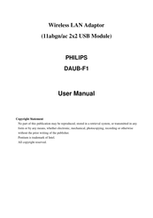Philips DAUB-F1 User Manual