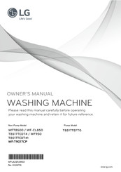 LG WF-T9017CP Owner's Manual