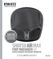 HoMedics SHIATSU AIR MAX FMS-307HJ Instruction Manual