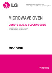 LG C156XFA Owner's Manual & Cooking Manual
