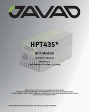 Javad HPT435 Series Operator's Manual
