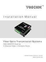 Voscom VOS-4800FFT Series Installation Manual