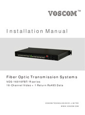 Voscom VOS-16010FBT Series Installation Manual