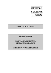 Optical Systems OSD860 SERIES Operator's Manual