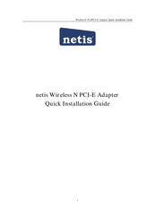 Netis WF-2113 Quick Installation Manual
