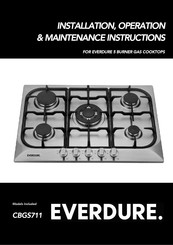 Everdure CBGS711 Installation, Operation & Maintenance Instructions Manual