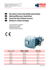 Riello Burners MB8LSE Installation, Use And Maintenance Instructions