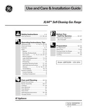 GE XL44 JGBP35GRA2WW Use And Care & Installation Manual