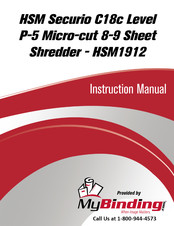 HSM Securio C18c Operating Instructions Manual