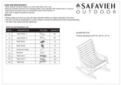 Safavieh Outdoor PAT7016 Manual