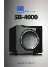 SVS Sound Revolution SB-4000 Owner's Manual