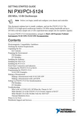 NI NI PXI-5124 Getting Started Manual