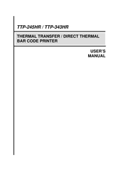 TSC TTP-343HR User Manual