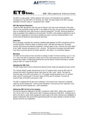 Ets SM1 Instructions