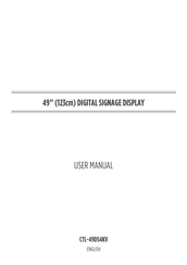 Clevertouch CTL-49DS4KV User Manual