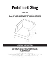 rst brands Portofino OP-ACRCLB2-PORIV-FENL Assembly Instructions Manual