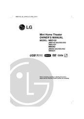 LG MBD62-X0U Owner's Manual