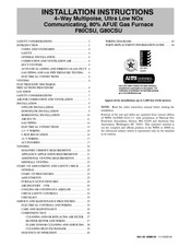 AHRI F80CSU Installation Instructions Manual