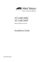 Allied Telesis AT-LMC10SC Installation Manual