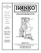 Impex IVANKO IVK-2155 Owner's Manual
