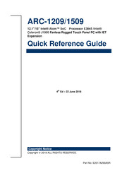 BCM Advanced Research ARC-1209 Quick Reference Manual