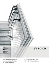 Bosch KIR31AF30 Instructions For Use Manual