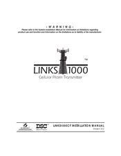 Sur-Gard DSC LINKS1000CF Installation Manual