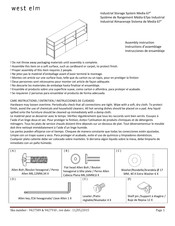 West Elm 9427910 Assembly Instruction Manual