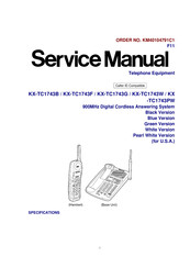 Panasonic KX-TC1743W - CE 900 MHZ Service Manual