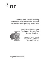 ITT HX Series Installation And Operating Instructions Manual