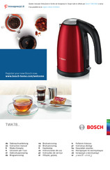 Bosch TWK7808 Instruction Manual