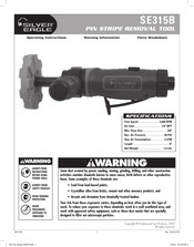 Matco Silver Eagle SE315B Operating Instructions Manual