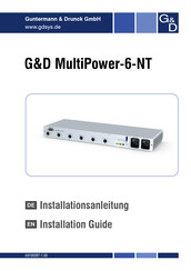 Guntermann & Drunck MultiPower-6-NT Installation Manual