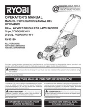 Ryobi RY40180 Operator's Manual