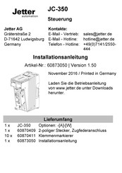 Jetter 60873050 Manual