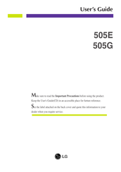 LG 505EL.ALPKAN User Manual