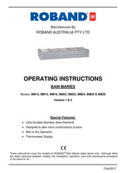 ROBAND BM22 Operating Instructions Manual